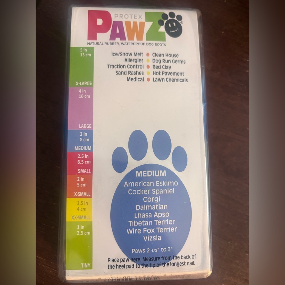 PAWZ Blue Rubber Dog Boots